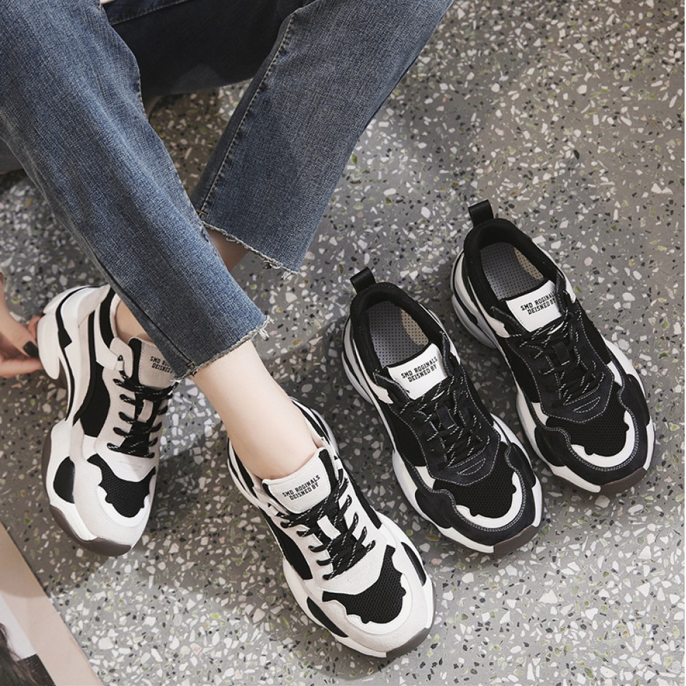 Women's Spring New Trendy Shoe Fashion Small Thick Soles Sports Shoes